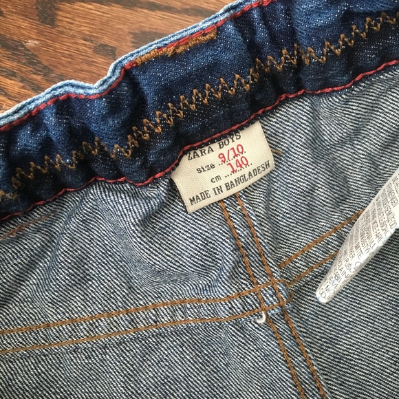 Zara Boys Destroyed Jeans Sz 9-10 Youth - Picture 7 of 8